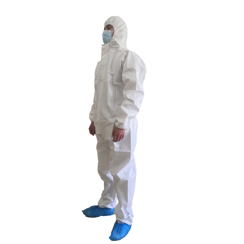 Guardwear OEM Price Protection Suit Knit Cuff Impervious Sterile Disposable Coverall Biosecurity Overall